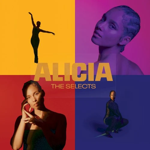 Alicia: The Selects compilation album cover by Alicia Keys, released July 30, 2021 on RCA