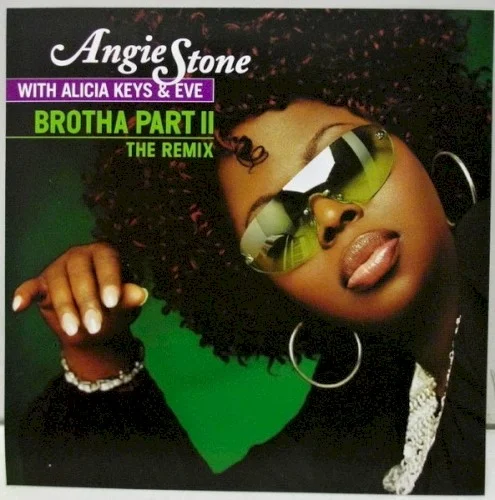 Brotha, Part II single cover by Alicia Keys, released 2001 on Arista, J Records