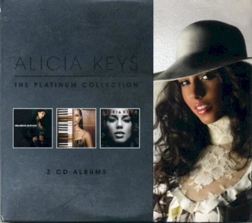 The Platinum Collection compilation album cover by Alicia Keys, released 2010 on J Records