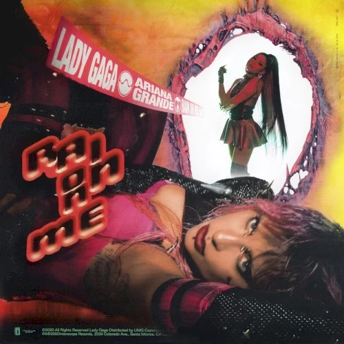 Rain on Me single cover by Ariana Grande, released May 22, 2020 on Interscope Records, Streamline Records