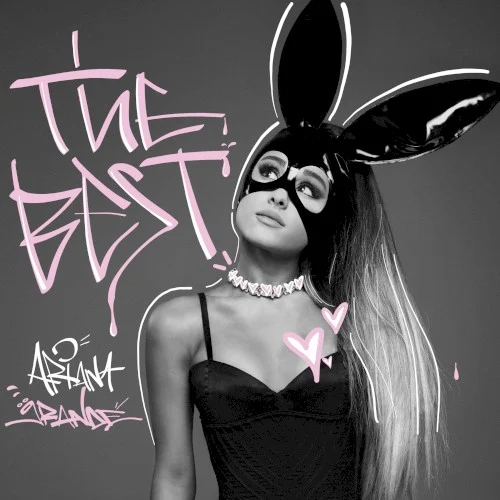 The Best compilation album cover by Ariana Grande, released September 27, 2017 on Republic Records, Universal Records
