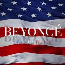God Bless the USA single cover by Beyoncé, released 2008 on Sony Music