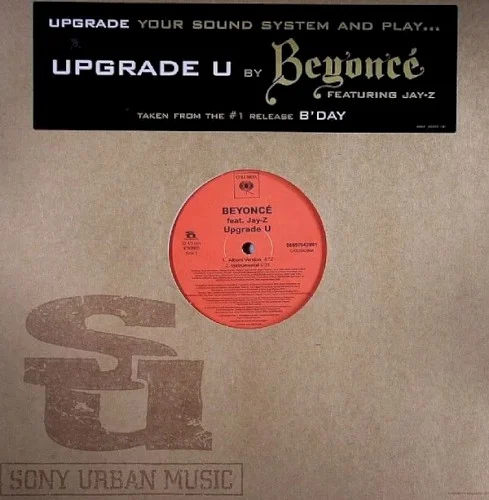 Upgrade U single cover by Beyoncé, released 2006 on Columbia