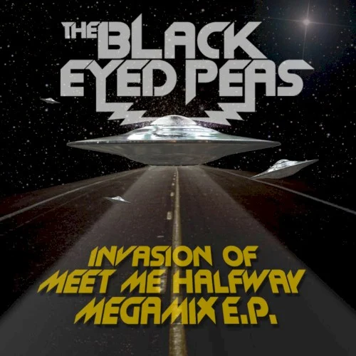 Invasion of Meet Me Halfway - Megamix E.P. remix album cover by Black Eyed Peas, released 2009 on Interscope Records