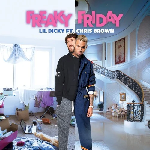 Freaky Friday single cover by Chris Brown, released March 15, 2018 on BMG, Commission Records