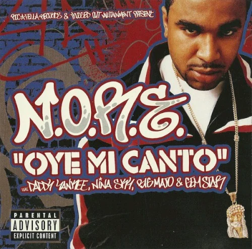Oye mi canto single cover by Daddy Yankee, released December 14, 2004 on Roc‐A‐Fella Records