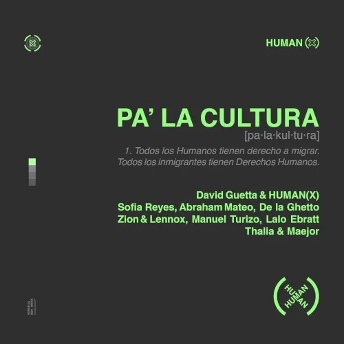 Pa' la cultura single cover by David Guetta, released August 5, 2020