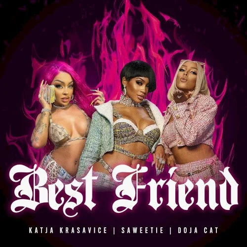 Best Friend (remix) remix album cover by Doja Cat, released April 23, 2021 on ICY, Warner Records
