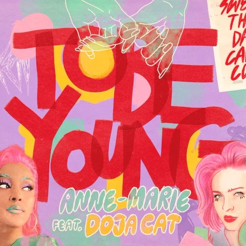 To Be Young single cover by Doja Cat, released July 17, 2020 on Asylum Records UK, Major Toms
