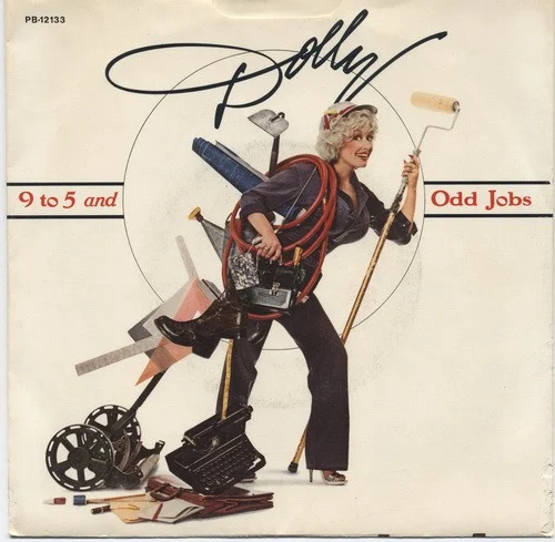 Dolly Parton: 9 to 5 / Sing for the Common Man single cover