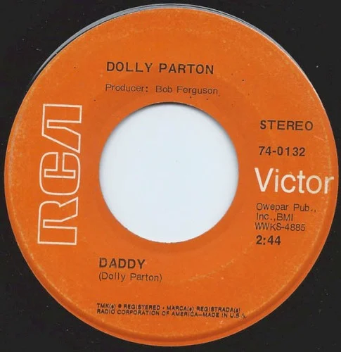 Dolly Parton: Daddy / He’s a Go-Getter single cover