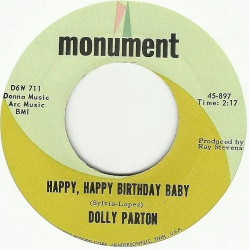 Dolly Parton: Happy, Happy Birthday Baby / Old Enough to Know Better single cover