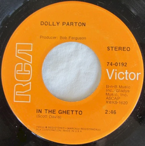 Dolly Parton: In the Ghetto / Bridge single cover