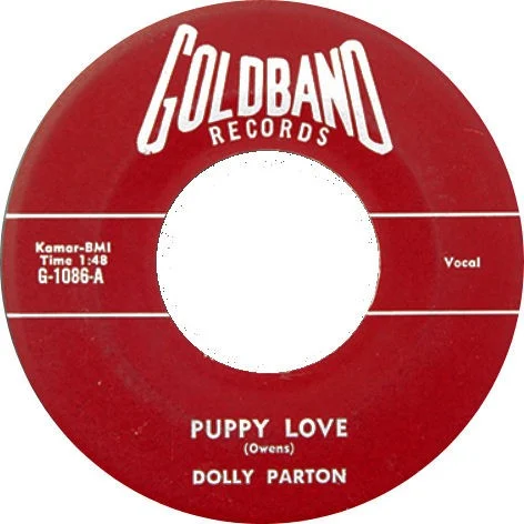 Dolly Parton: Puppy Love / Girl Left Alone single cover