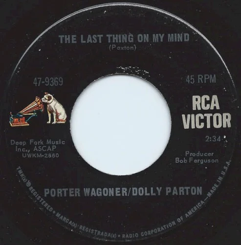 Dolly Parton: The Last Thing on My Mind / Love Is Worth Living single cover