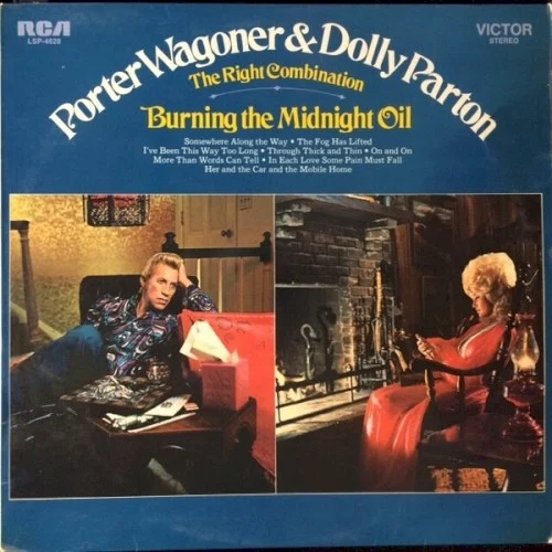 Dolly Parton: The Right Combination: Burning the Midnight Oil album cover