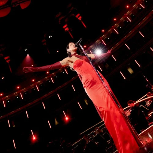 Live from the Royal Albert Hall live album cover by Dua Lipa, released December 6, 2024 on Warner Records, URBAN