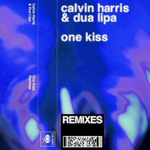 One Kiss (remixes) compilation album cover by Dua Lipa, released June 22, 2018 on Columbia