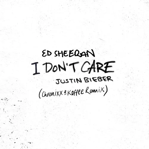 Ed Sheeran: I Don’t Care (Chronixx & Koffee remix) remix album cover