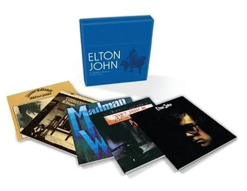 5 Classic Albums: 1970–1973 compilation album cover by Elton John, released July 16, 2012 on Mercury Records, The Rocket Record Company