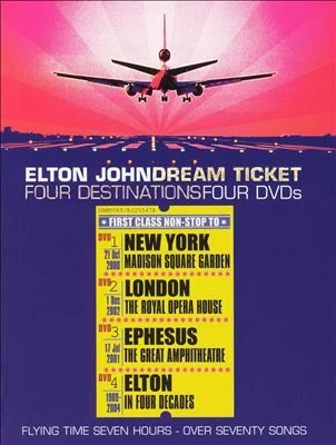 Dream Ticket live album cover by Elton John, released 2004 on Redline Entertainment