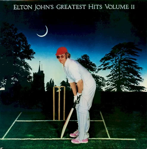 Elton John’s Greatest Hits, Volume II compilation album cover by Elton John, released 1977 on MCA Records, DJM Records, Mercury Records
