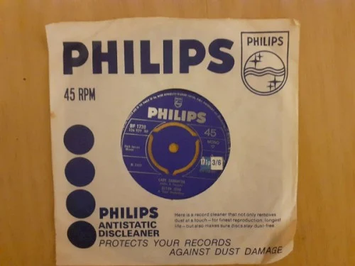 Lady Samantha single cover by Elton John, released January 17, 1969 on Philips