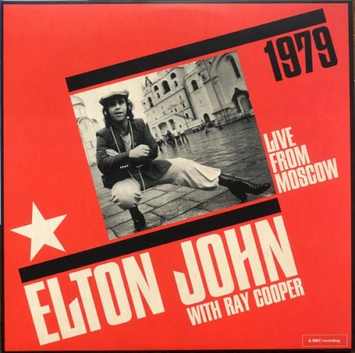 Live From Moscow live album cover by Elton John, released April 13, 2019 on Mercury Records, BBC, The Rocket Record Company