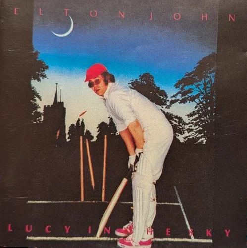 Lucy in the Sky live album cover by Elton John, released 1990 on Chapter ONE