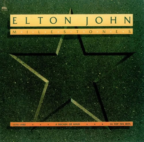 Milestones compilation album cover by Elton John, released 1980