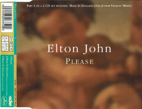 Please single cover by Elton John, released December 1, 1995 on The Rocket Record Company