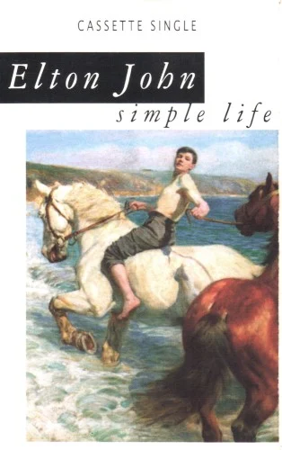 Simple Life single cover by Elton John, released May 10, 1993 on The Rocket Record Company, MCA Records