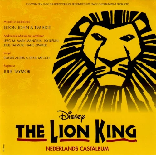 The Lion King: Nederlands Castalbum soundtrack cover by Elton John, released 2016 on Stage Entertainment Music