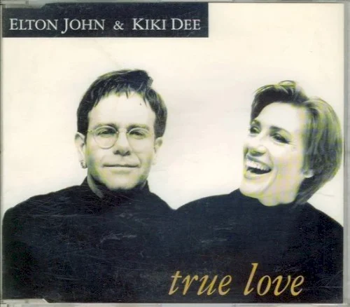 True Love single cover by Elton John, released November 8, 1993 on The Rocket Record Company, PolyGram Australia