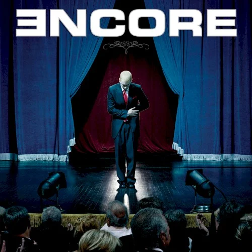 Encore album cover by Eminem, released November 12, 2004 on Aftermath Entertainment, Goliath Entertainment, Interscope Records