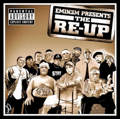 Jimmy Crack Corn (Ca$his vocal mix) single cover by Eminem, released March 6, 2007 on Interscope Records, Shady Records