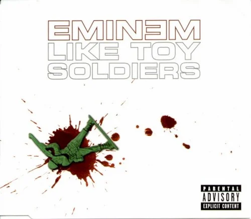 Like Toy Soldiers single cover by Eminem, released 2004 on Aftermath Entertainment, Interscope Records, Shady Records