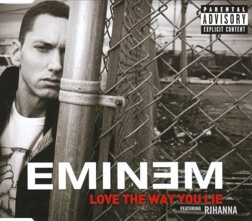 Love the Way You Lie single cover by Eminem, released August 9, 2010 on Aftermath Entertainment, Polydor