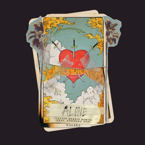 Alone (Calvin Harris remix) remix album cover by Halsey, released April 20, 2018 on Astralwerks