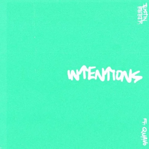 Justin Bieber: Intentions single cover