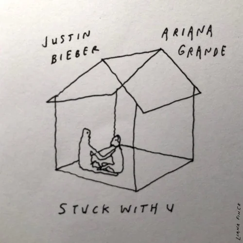 Justin Bieber: Stuck with U single cover
