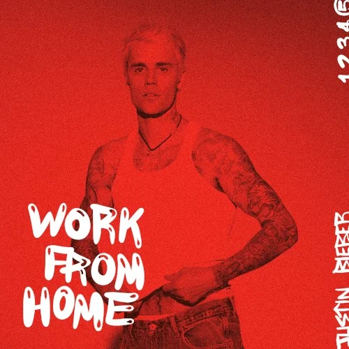 Justin Bieber: Work From Home compilation album cover