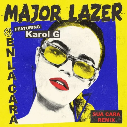 En la cara (Sua cara remix) remix album cover by KAROL G, released January 12, 2018 on Warner Music Australia
