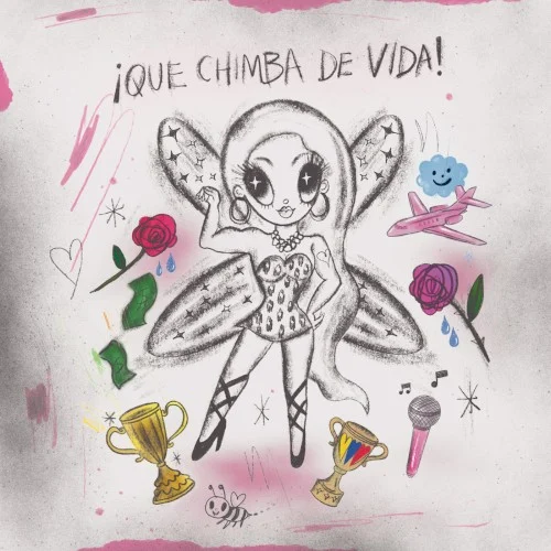 QUE CHIMBA DE VIDA single cover by KAROL G, released December 14, 2023 on Bichota Records, Interscope Records