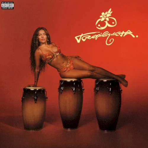 Tropicoqueta album cover by KAROL G, released June 20, 2025 on Bichota Records, Interscope Records