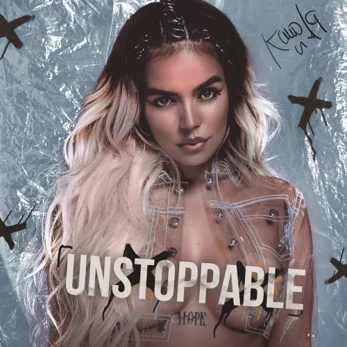 Unstoppable album cover by KAROL G, released October 27, 2017 on Universal Music Latino