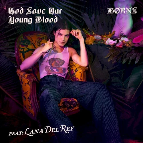 God Save Our Young Blood single cover by Lana Del Rey, released January 2, 2018 on Interscope Records, UMGRI Interscope