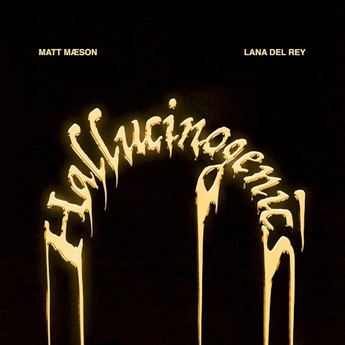 Hallucinogenics remix album cover by Lana Del Rey, released September 25, 2020 on Atlantic, Neon Gold
