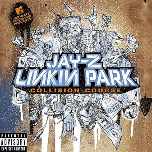 Collision Course EP cover by Linkin Park, released November 29, 2004 on Machine Shop Recordings, MTV, Roc‐A‐Fella Records