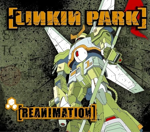 Reanimation remix album cover by Linkin Park, released July 29, 2002 on Warner Bros. Records, Machine Shop Recordings, BMG Direct Marketing, Inc.